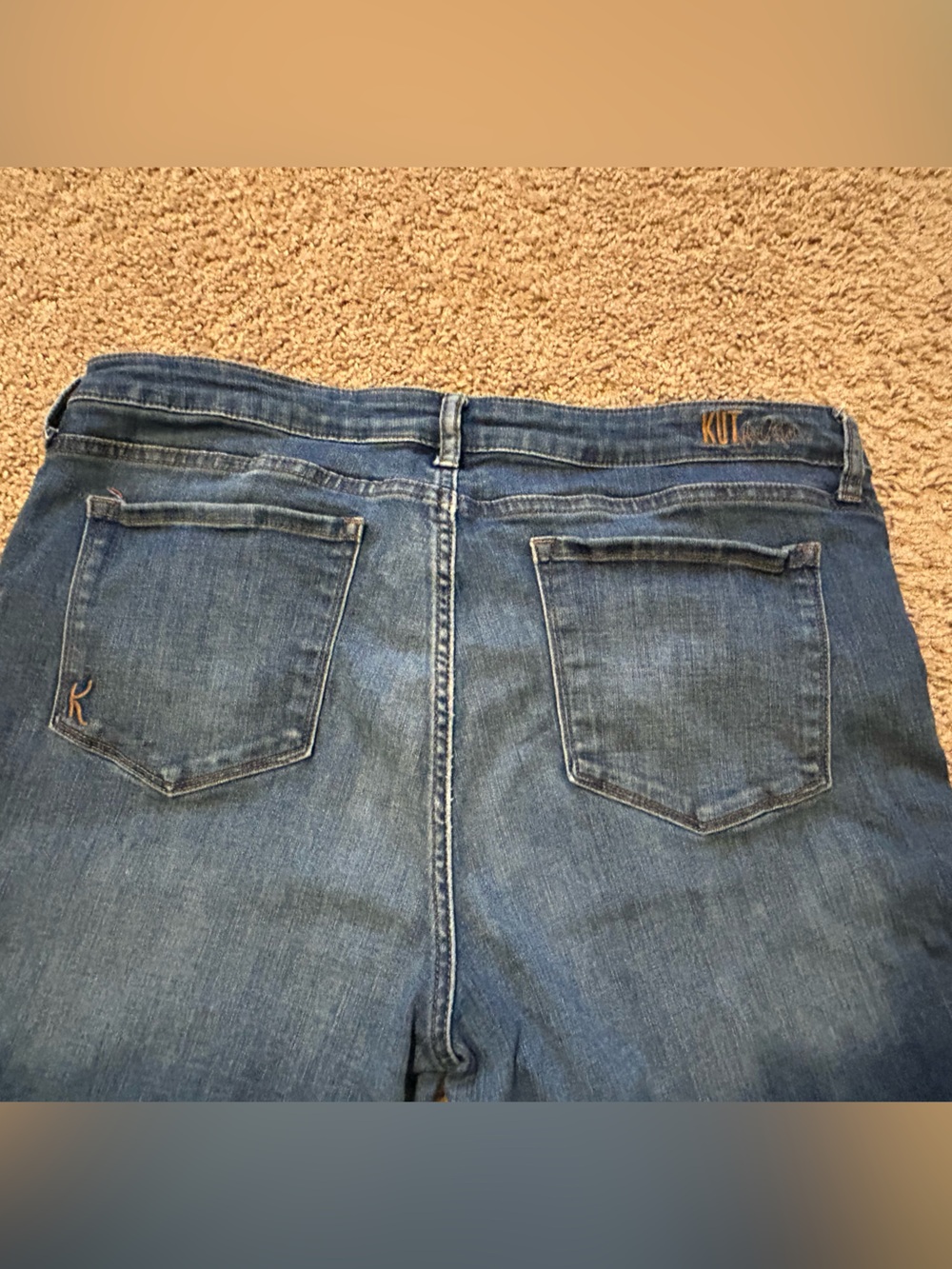 KUT from the Kloth Carrie Boyfriend Jeans Medium Wash - Size 16 - Picture 9 of 12